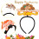 Turkey Drumstick Headbands Fall Party Costume Accessories 7 5