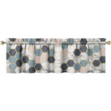Marble Pattern Kitchen Valance 18x54 in