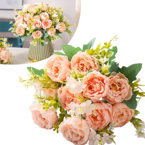 Artificial Pink Peonies Bouquet 1 Piece