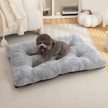 Heated Pet Bed Mat for Cats and Dogs Plush Orthopedic