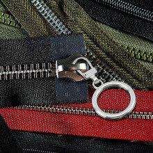 Metal Zipper Pulls Alloy 10-Pack 45mm White Gold Black