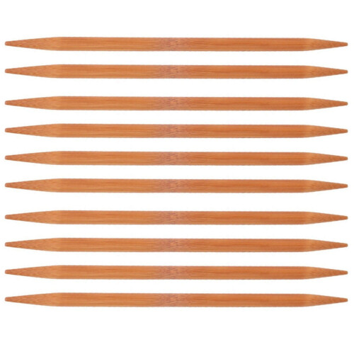 Bamboo Knitting Needles Double Pointed 15 Sets 2.0-10.0mm