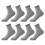 Men's Ankle Socks Mesh Breathable Thin Black White Grey 1
