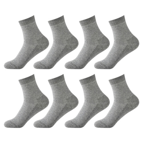 Men's Ankle Socks Mesh Breathable Thin Black White Grey