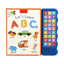 Alphabet Sound Book with Letter Buttons and Vocabulary