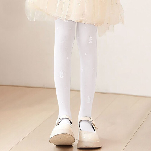 Kids Bunny Print Tights Summer Soft Breathable Stretchy