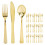 Plastic silverware set decorative disposable cutlery 1