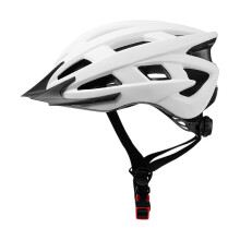 Adult Bike Helmet Lightweight Comfortable One-Piece White