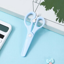 Small Safety Scissors Plastic Multicolor Rounded Tip