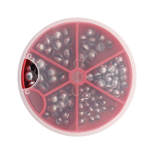 Fishing Egg Bullet Sinkers Lead Weight Split Shot Box 100