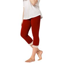 Girls Yoga Pants Solid Color Hollow-out Lace-up Capri 2-13