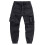 Men's Cargo Pants Solid Color Work Trousers with Pockets 6
