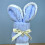 Karymi Soft Bunny Towel 50x25cm Pearl Strap Easter Shape 1