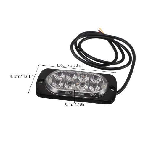 Truck Side Lights Protective Cover Black Ultra-thin 1