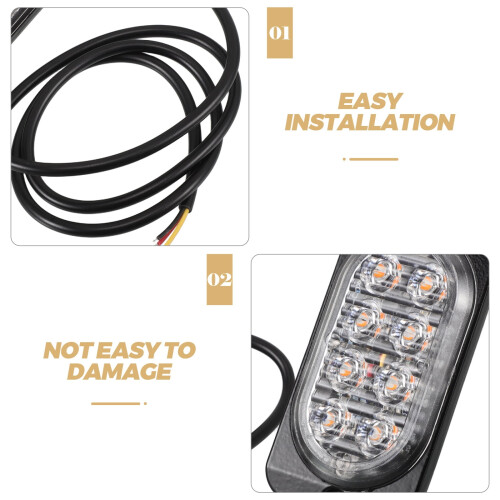 Truck Side Lights Protective Cover Black Ultra-thin 2