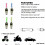 Neon Bike Spoke Light LED Valve Cap Red 1 PCS 8