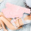 FRCOLOR Pink Polyester Robe V-Neck 112x42 in 2