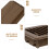 Brown Iron Floor Vent Grille for Air Circulation 1 Piece 7