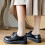 Women's Ruffle Ankle Socks Scalloped Pointelle Solid 4 Pairs 5