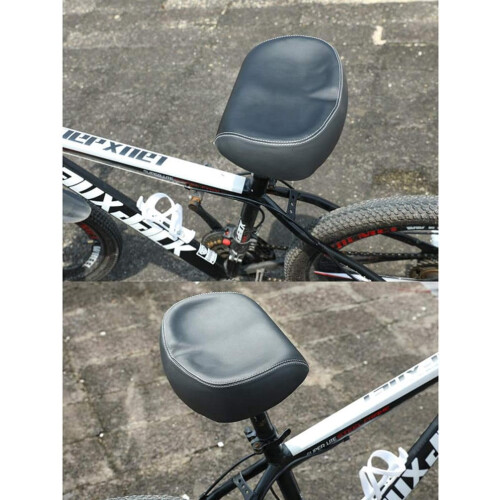 Garneck Noseless Bike Saddle Black Waterproof Comfortable 1