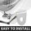Front Fog Light LED Motorcycle ABS Silver 2 Pcs 2