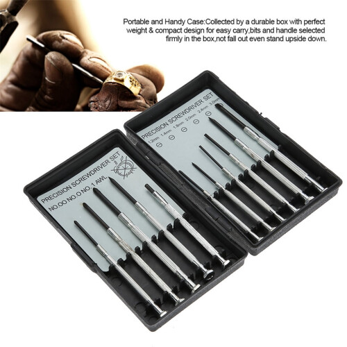 Eguiwyn Mini Alloy Screwdriver Kit 11pcs 1