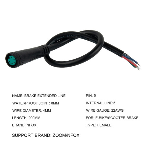 E-Bike Display Connector Cable 2-6 Pin Waterproof Bafang 2