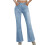 Schmal geschnittene Damen-Bootcut-Jeans mit Taschen 5