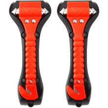 Car Safety Hammer and Seat Belt Cutter 2-Pack