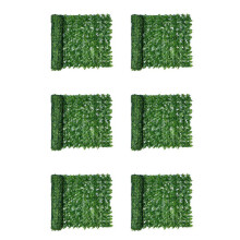 6X Artificial Leaf Privacy Fence Roll Wall Landscaping Fence Privacy Fence Screen Outdoor Garden Backyard Balcony Fence