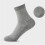 Men's Ankle Socks Mesh Breathable Thin Black White Grey 5