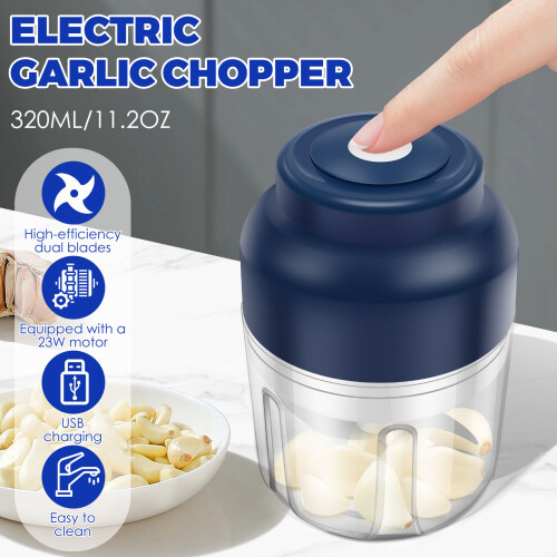 Electric Garlic Chopper 23W 5V Wireless Detachable 2