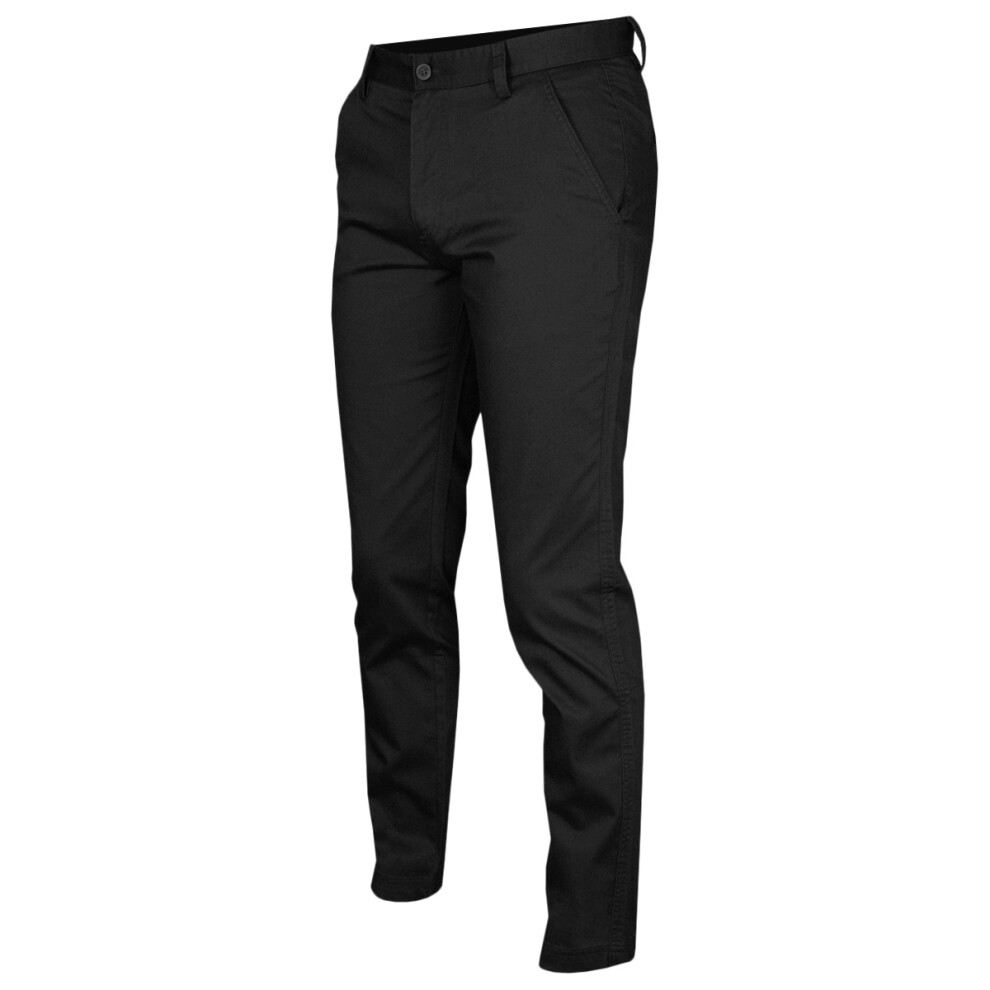 Calvin Klein (42S, Black) Mens 2026 Campus Chino Wicking Stretch Trousers