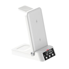Wireless Charger with Alarm Clock and Night Light 3-in-1