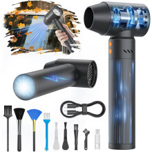 Souffleuse Électrique Pour La Poussière Portable Sans Fil Avec Lampe Torche Puissante 180 000 tr/min — air comprimé
