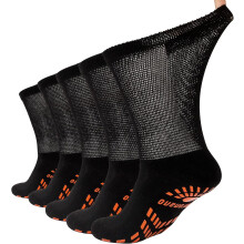 Bamboo Socks for Diabetics Non-Slip Comfortable 5 Pairs Black L — bamboo socks, diabetic socks, non-slip socks