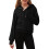 Girls Half-Zip Hoodie Long Sleeve Lightweight Pullover with 4