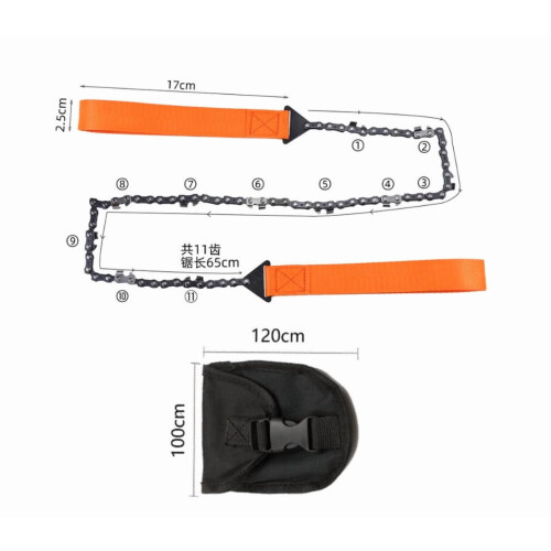Portable Handheld Zip Saw with Paracord for Outdoor Use 1