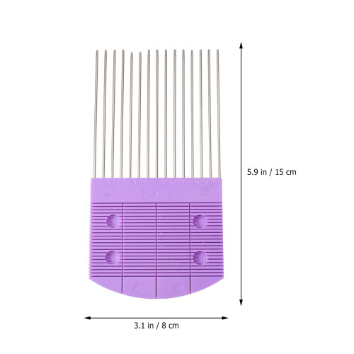 Paper Quilling Tool Comb Accessories Purple Plastic 2 Pcs 1