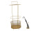 Golden Iron Umbrella Stand for Home Entryway 5