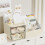 Desk Organizer with 2 Drawers and 8 Compartments Yellow 3