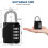 4-Digit Combination Padlock for Lockers and Storage (2 2