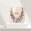 Bohemian Ethnic Necklace and Earring Set White 2 pcs 4