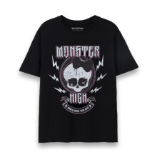 (Large) Monster High Short Sleeved T-Shirt (Womens Black)