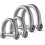 D Ring Keychain Durable D-Shaped Car Key Ring with 1