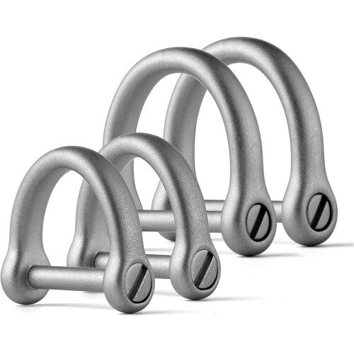 D Ring Keychain Durable D-Shaped Car Key Ring with