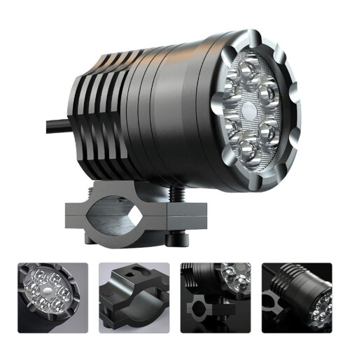 30W LED headlight bulb black waterproof for tricycle