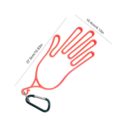 Golf Gloves Support Holder with Carabiner Portable Frame 1
