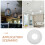 ULTNICE Ceiling Medallions White Round 2 Set 3