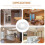 ULTNICE Ceiling Medallions White Round 2 Set 7